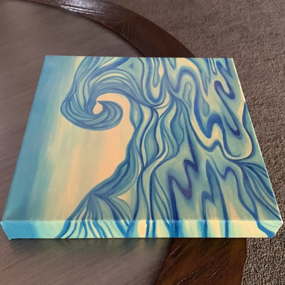 Canvas Wave Art Ocean Hawaii Beach Theme Wall Art 12 x 12 - Picture 3 of 5